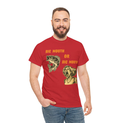Big Mouth or Big Mouth? Funny Bass Fishing T-Shirt