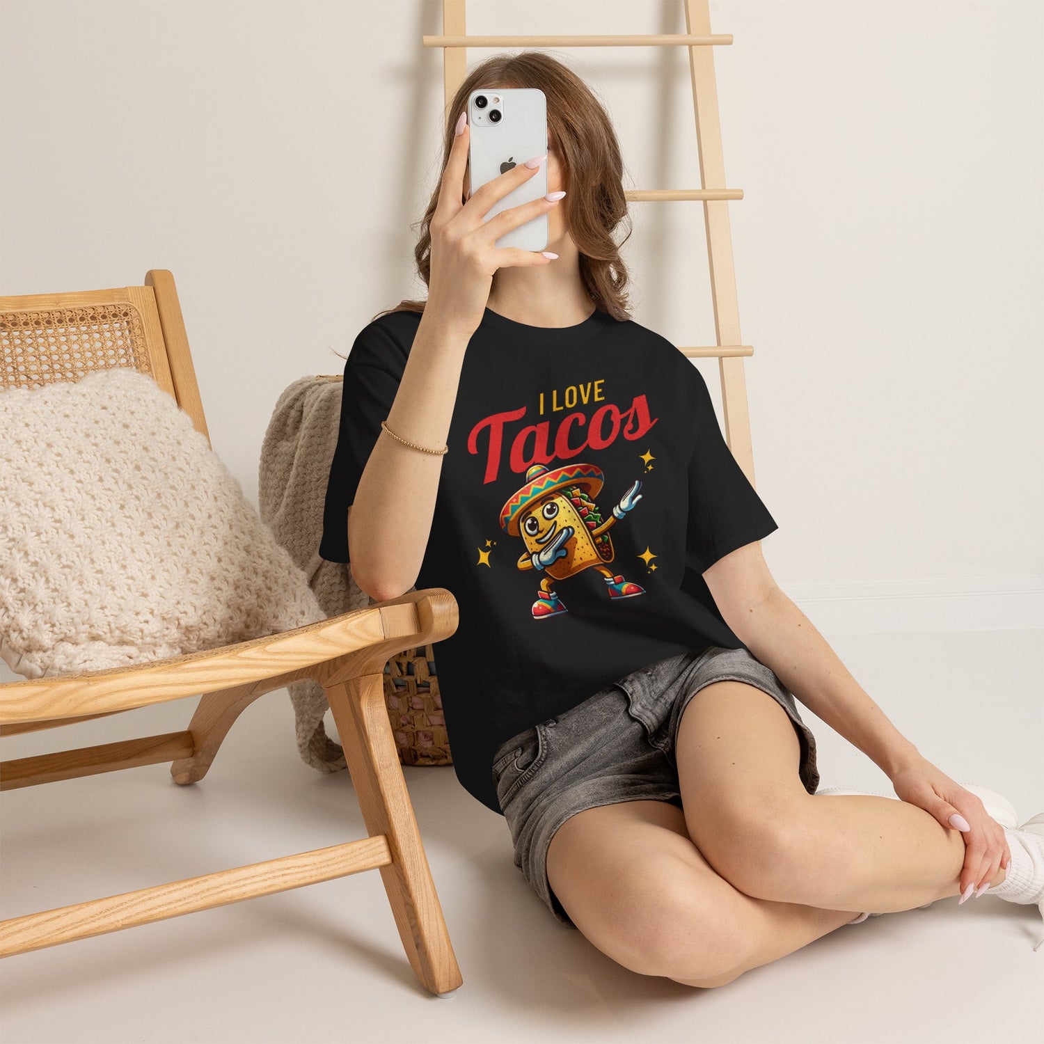 I Love Tacos Tee — Cute Dancing Taco Graphic T-Shirt