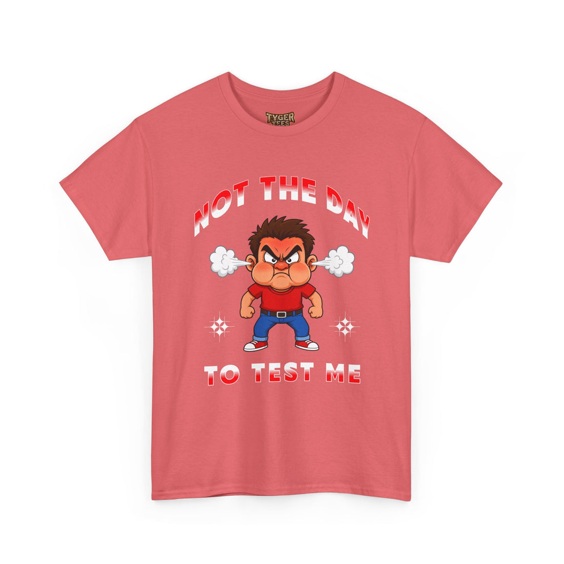 Not The Day To Test Me – Funny Angry Cartoon T-Shirt