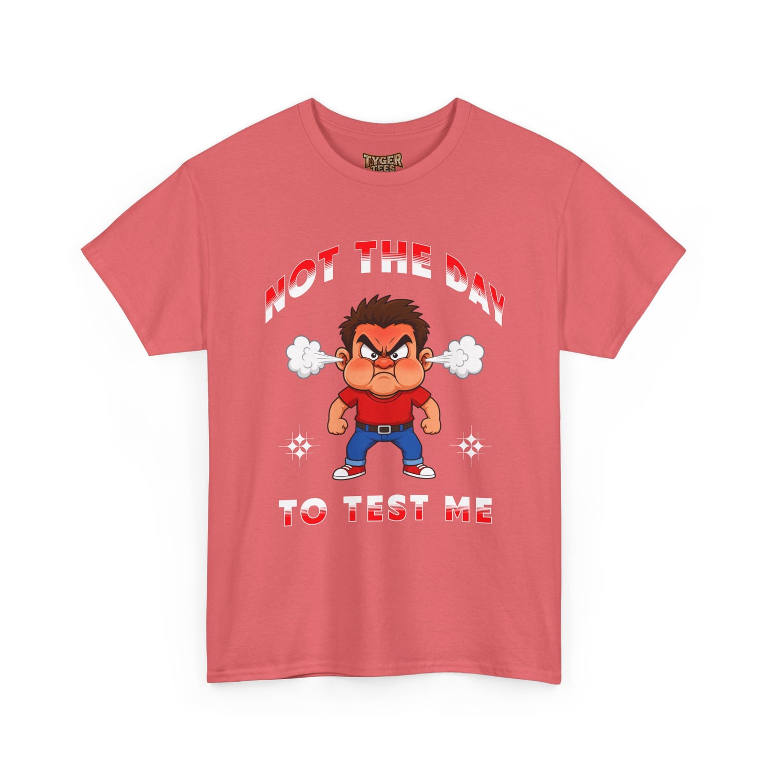 Not The Day To Test Me – Funny Angry Cartoon T-Shirt