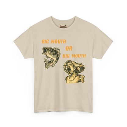 Big Mouth or Big Mouth? Funny Bass Fishing T-Shirt