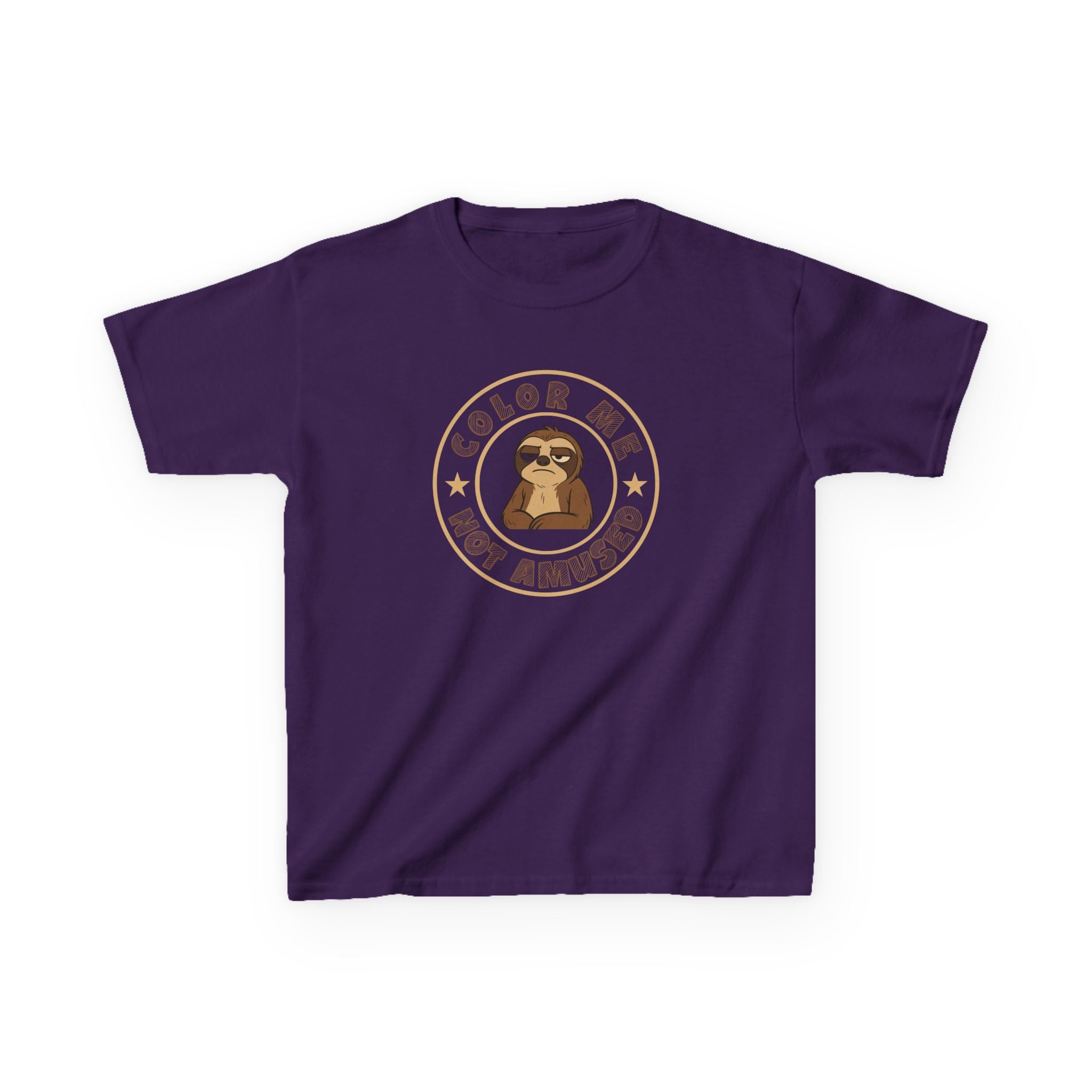 Kids Tee — Color Me Not Amused -  Sloth