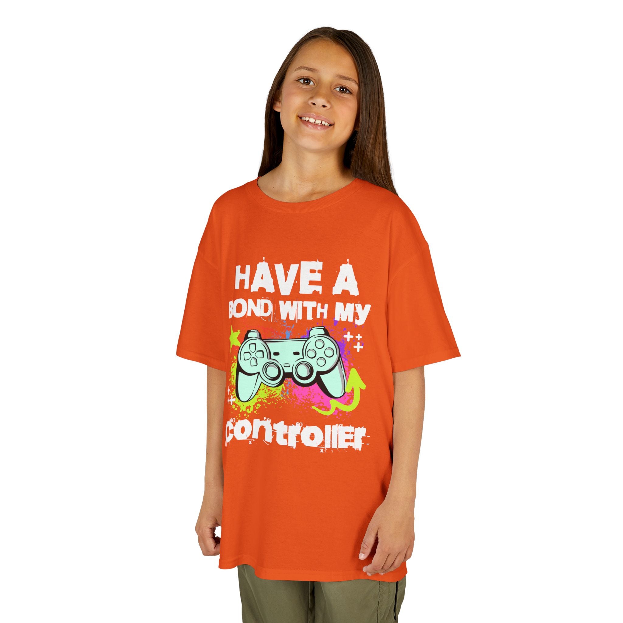 Kids Tee — "Have a Bond With My Controller" Gaming Graphic Shirt