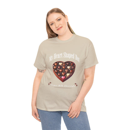 My Heart Shaped Box Comes With Chocolate T-Shirt | 90s Grunge-Inspired Valentine&