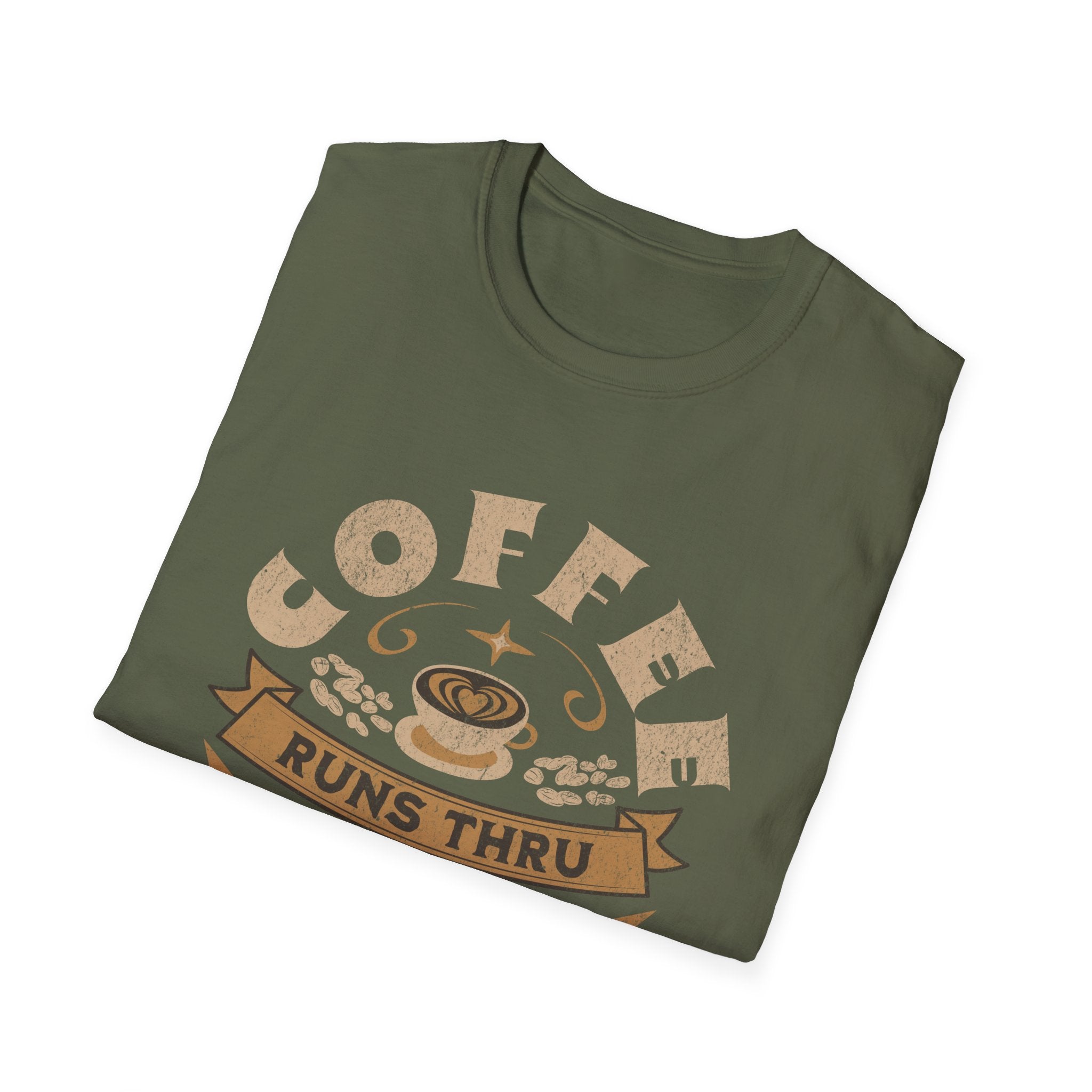 Coffee Runs Thru These Veins Unisex T-Shirt