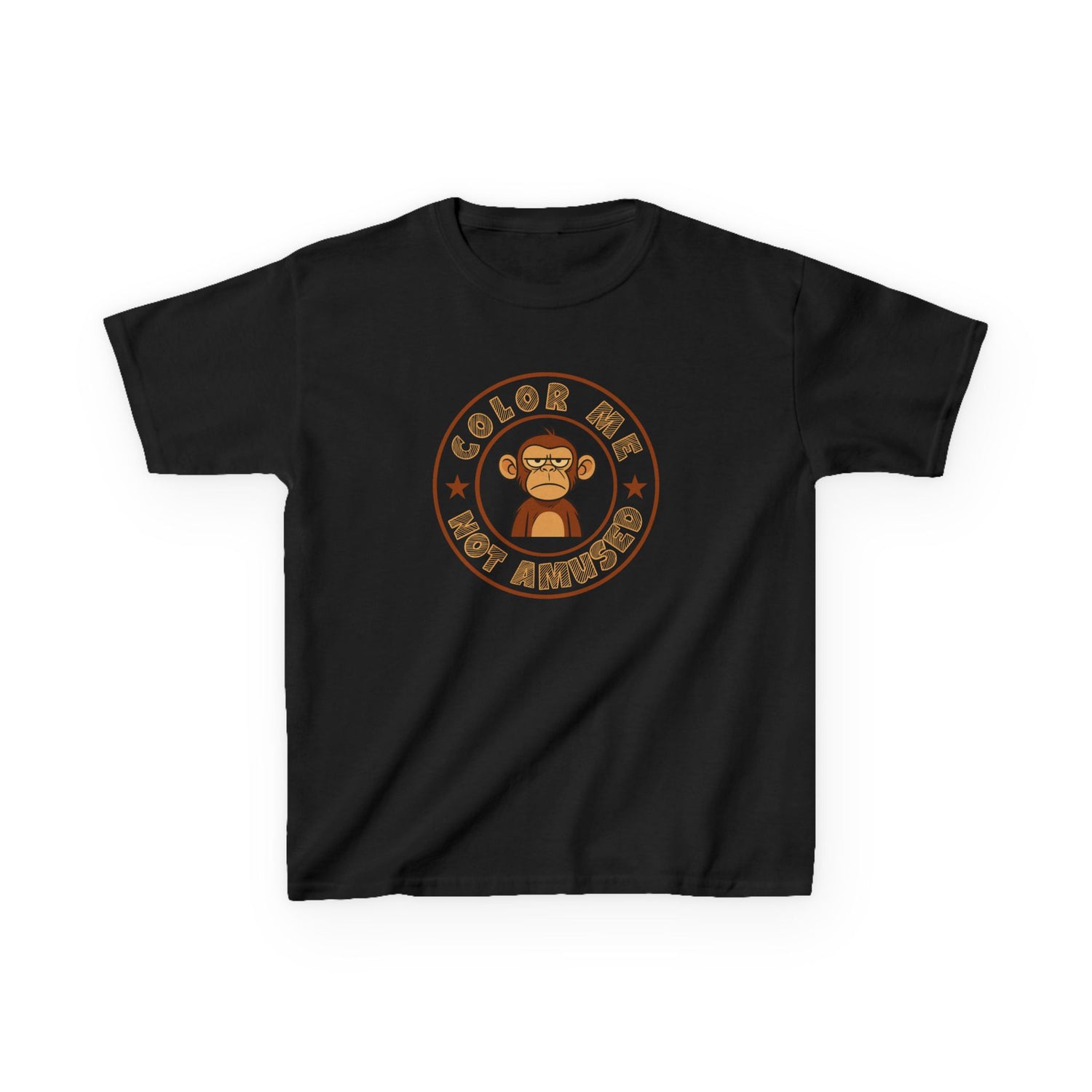Kids Tee — Color Me Not Amused -  Monkey