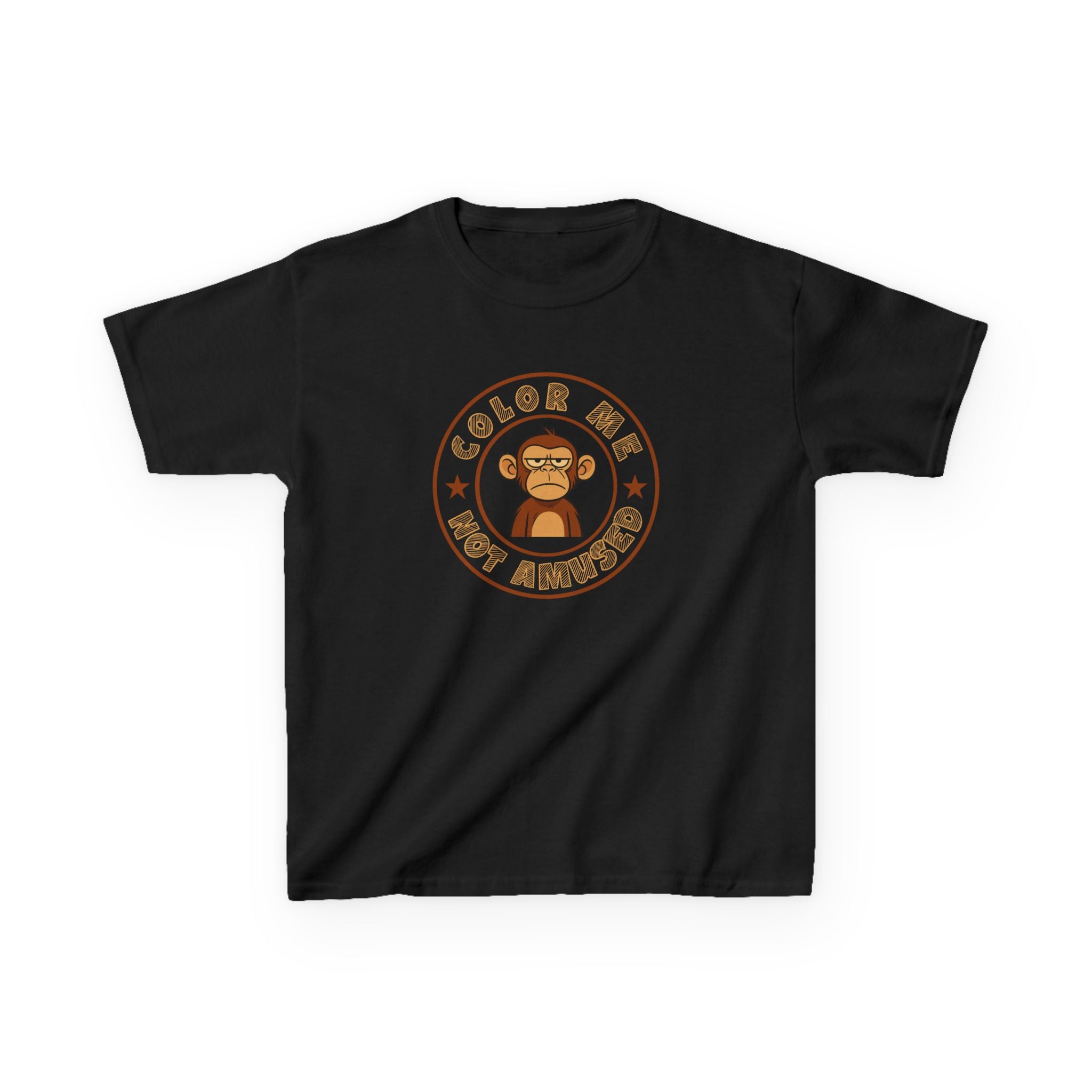 Kids Tee — Color Me Not Amused -  Monkey