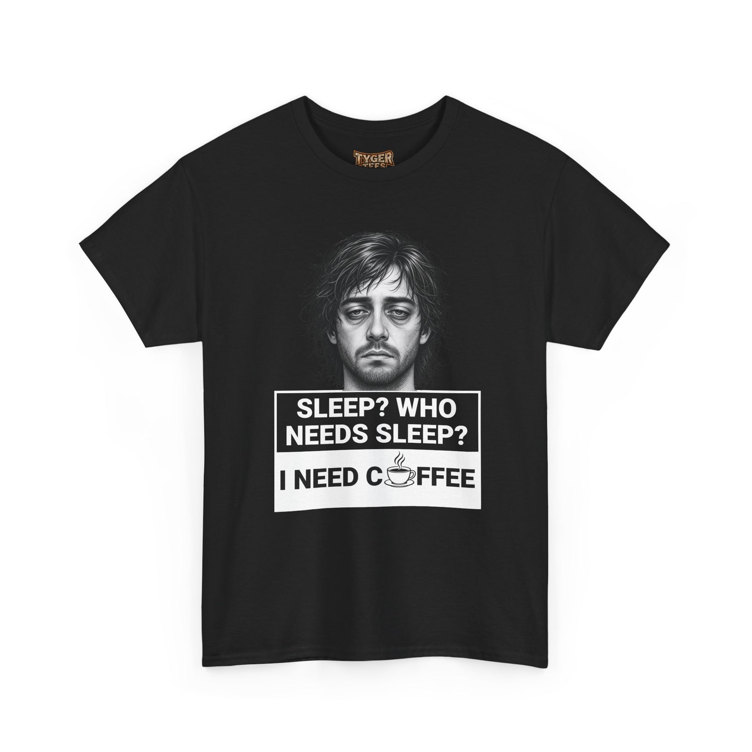 Coffee Lover Tee — "Sleep? Who Needs Sleep? I Need Coffee" Graphic T-Shirt