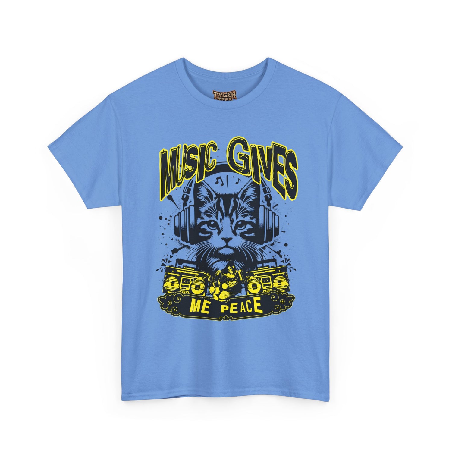 Music Gives Me Peace Cat T-Shirt