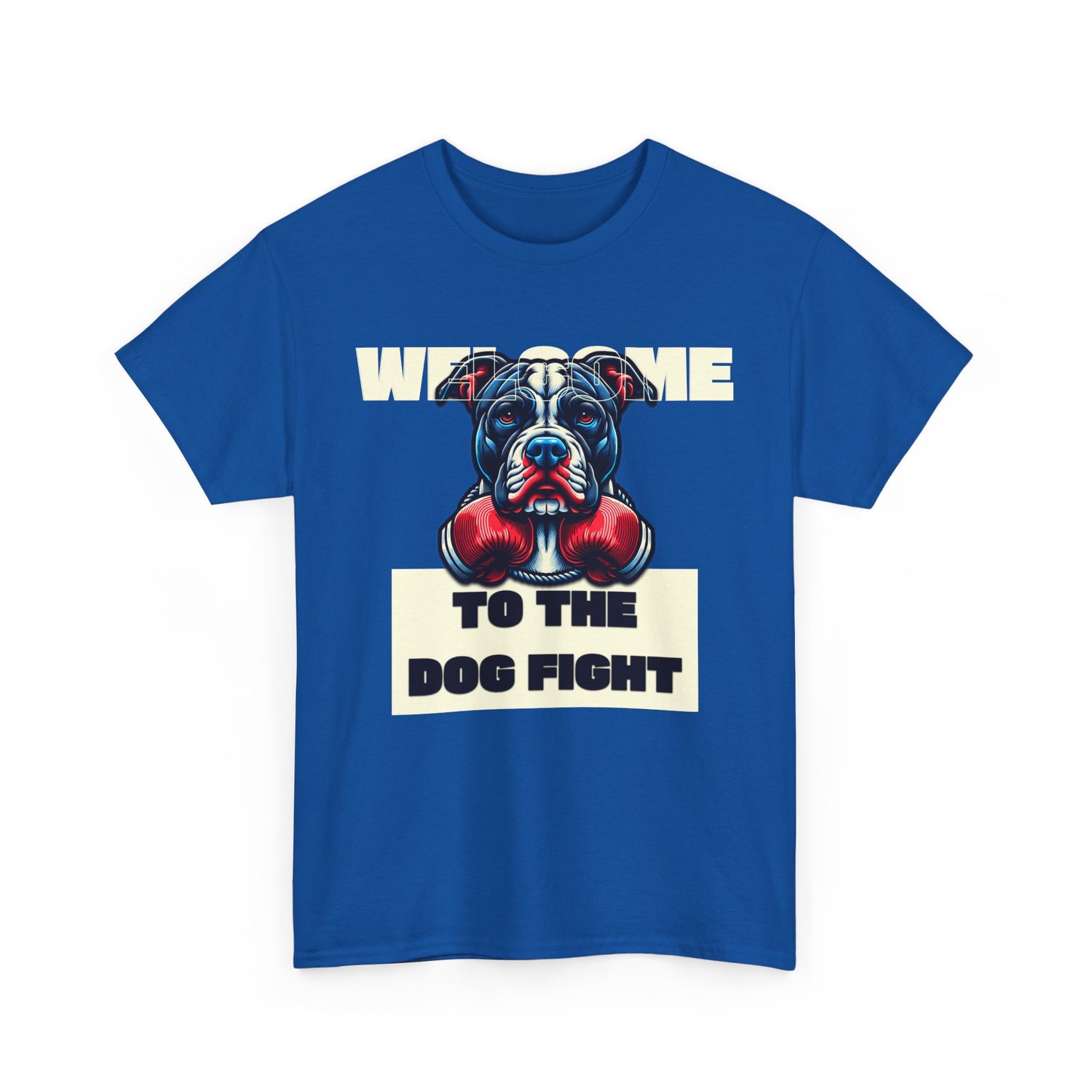 Dog Fight Boxing Dog T-Shirt — Welcome To The Dog Fight Graphic Tee
