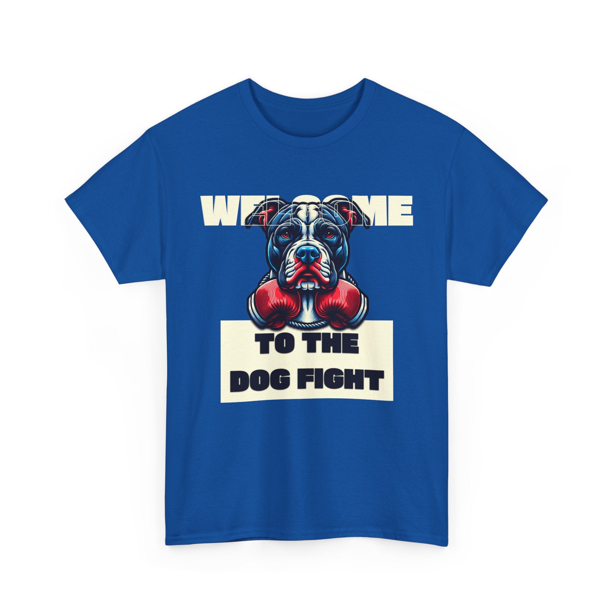 Dog Fight Boxing Dog T-Shirt — Welcome To The Dog Fight Graphic Tee
