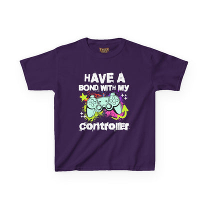 Kids Tee — "Have a Bond With My Controller" Gaming Graphic Shirt
