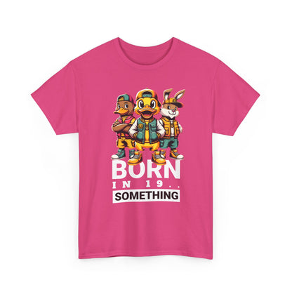 T-Shirt — "Born in 19__" Retro Cartoon Crew Graphic Tee