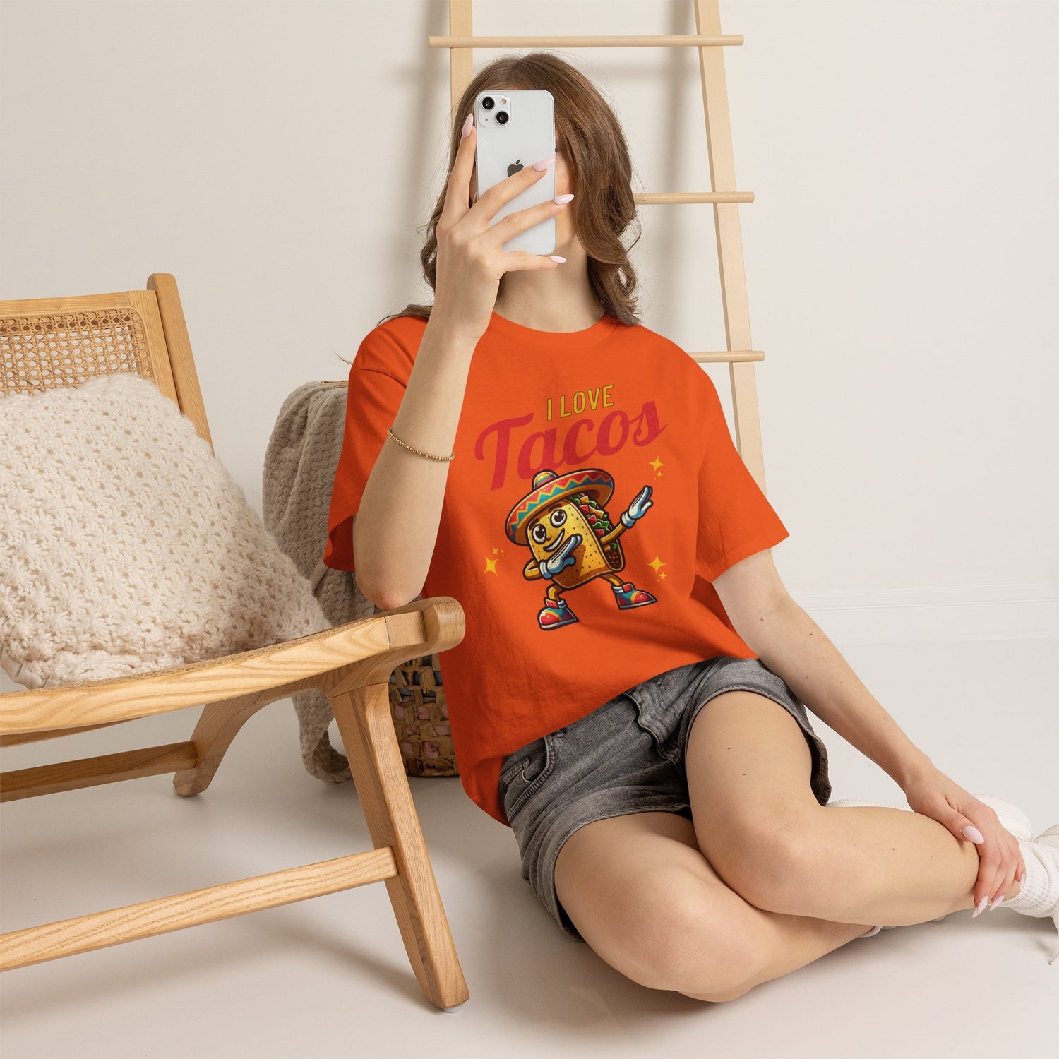I Love Tacos Tee — Cute Dancing Taco Graphic T-Shirt