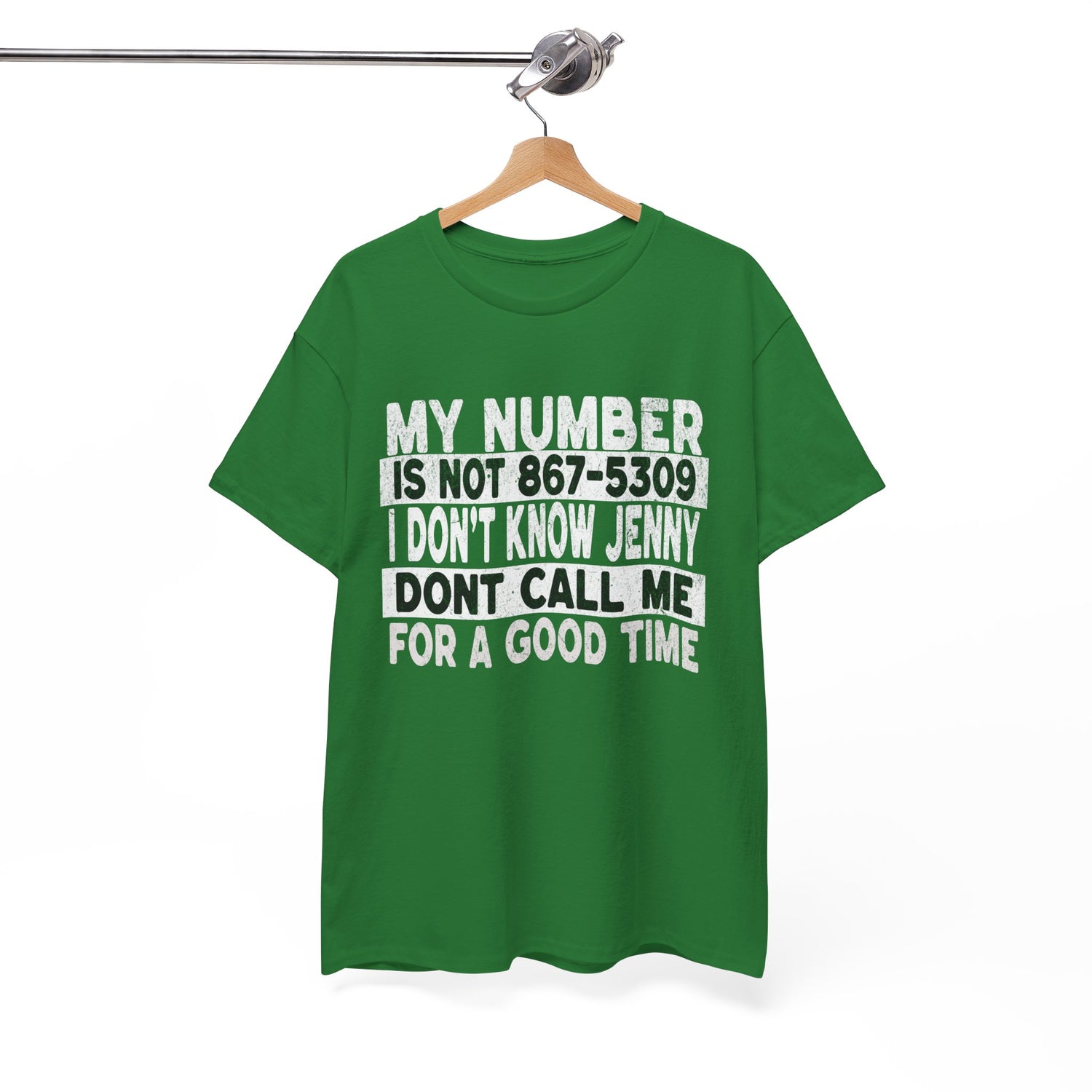 Funny 867-5309 Jenny Unisex Cotton Tee