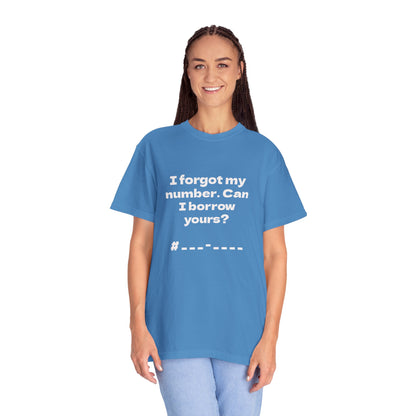 Pick-Up Line Tee - Can I Borrow Your Number