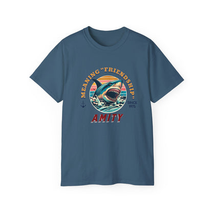 Jaws Movie - Meaning Friendship Amity Tee
