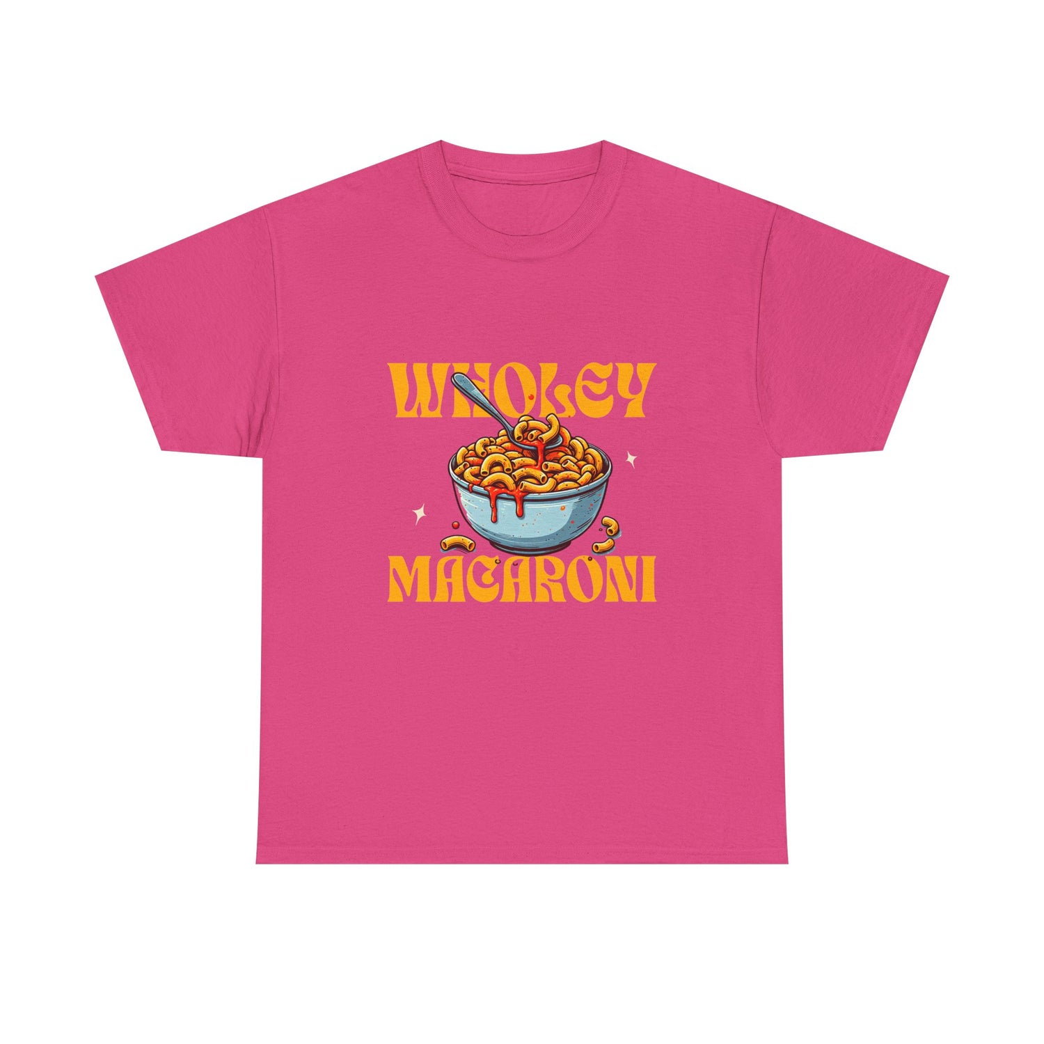 Wholey Macaroni Unisex Tee, Funny T-Shirt, Casual Graphic Shirt, Gift for Pasta Lovers, Foodie Apparel, Comfortable Everyday Wear