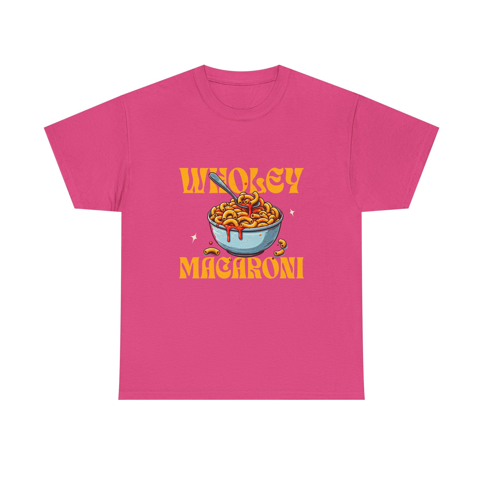 Wholey Macaroni Unisex Tee, Funny T-Shirt, Casual Graphic Shirt, Gift for Pasta Lovers, Foodie Apparel, Comfortable Everyday Wear