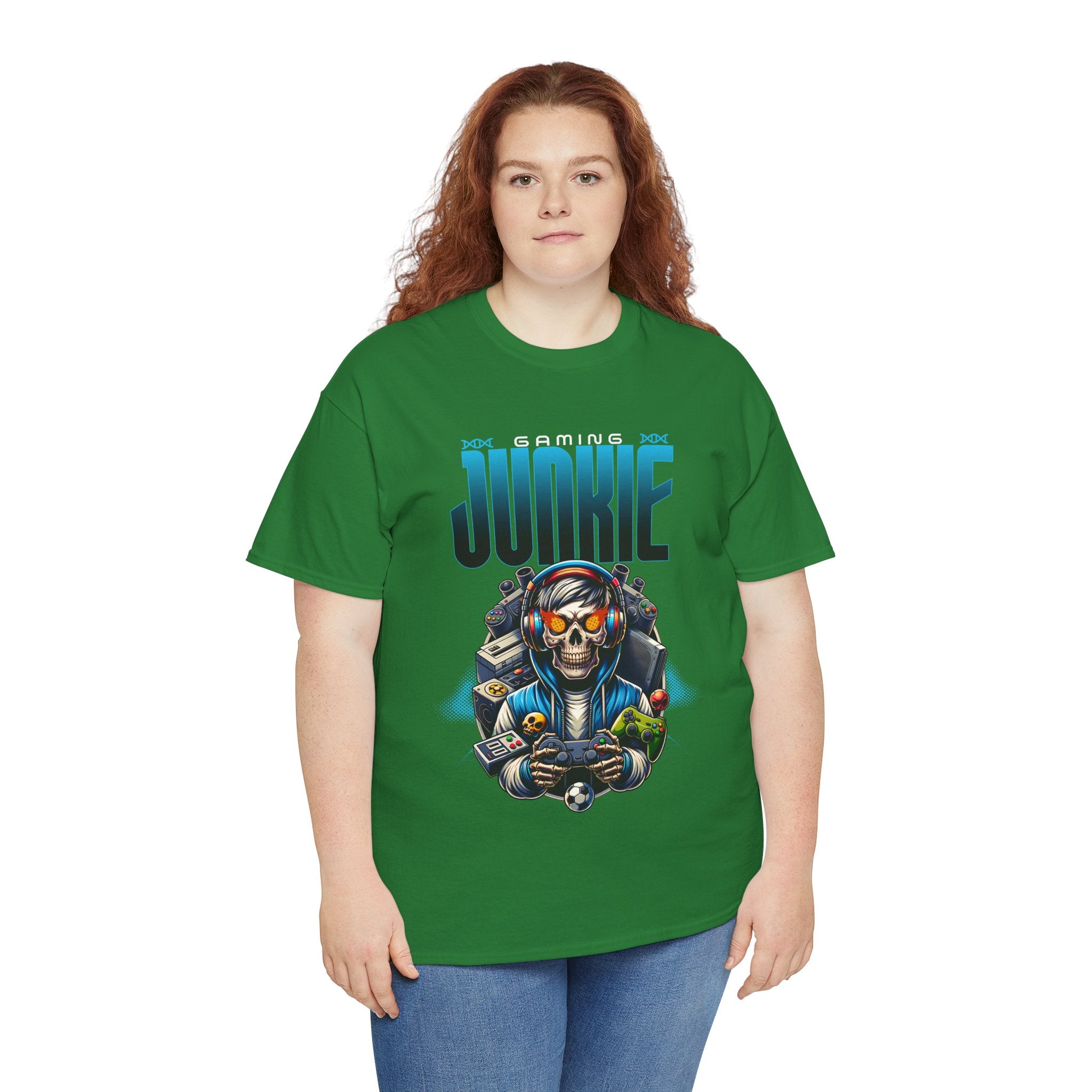Gaming Junkie Skull Tee — Gamer Skull Controller Graphic T-Shirt