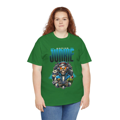 Gaming Junkie Skull Tee — Gamer Skull Controller Graphic T-Shirt