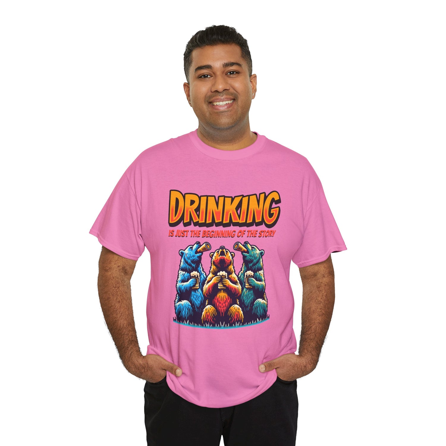 Drinking Is Just the Beginning Graphic Tee — Funny Party T-Shirt