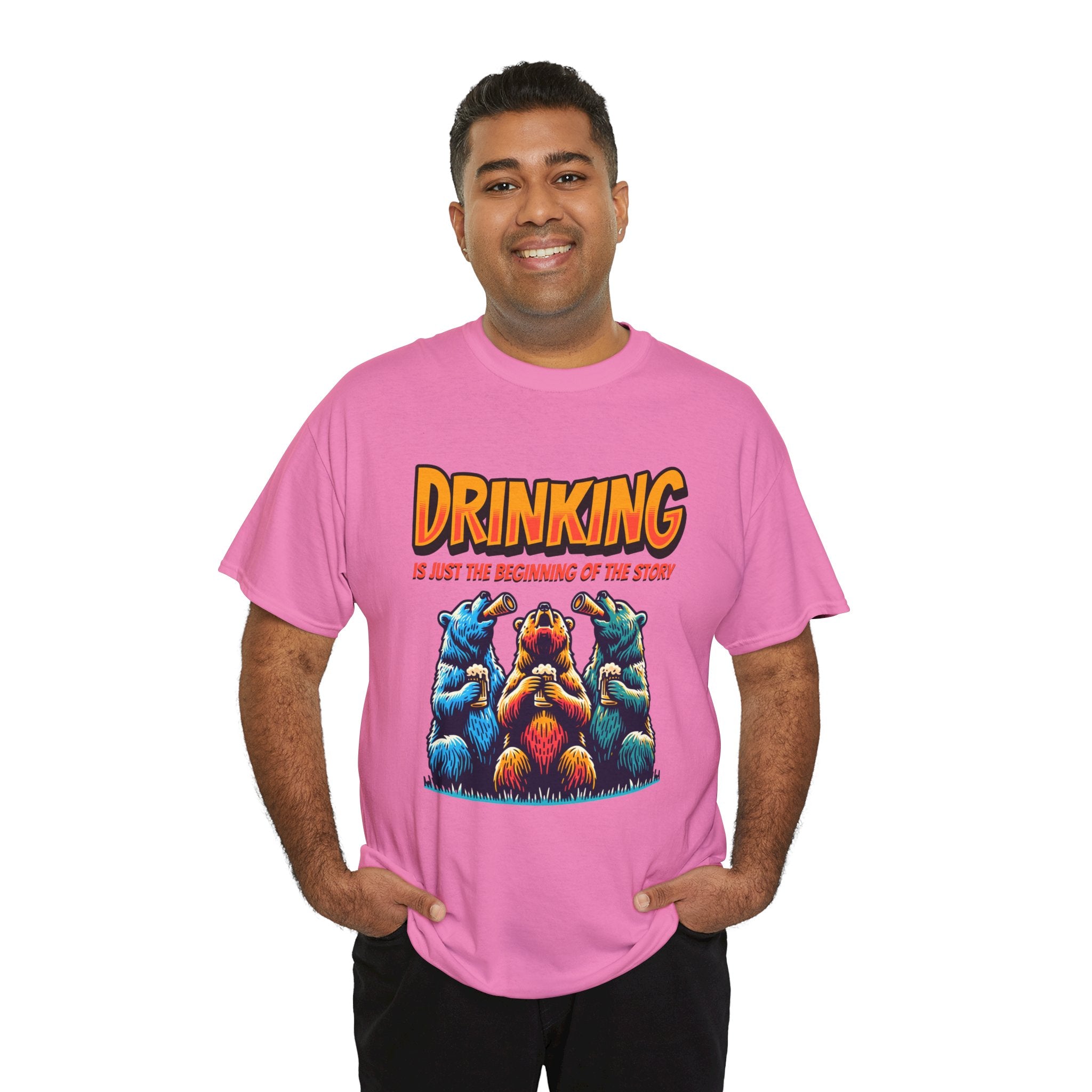 Drinking Is Just the Beginning Graphic Tee — Funny Party T-Shirt