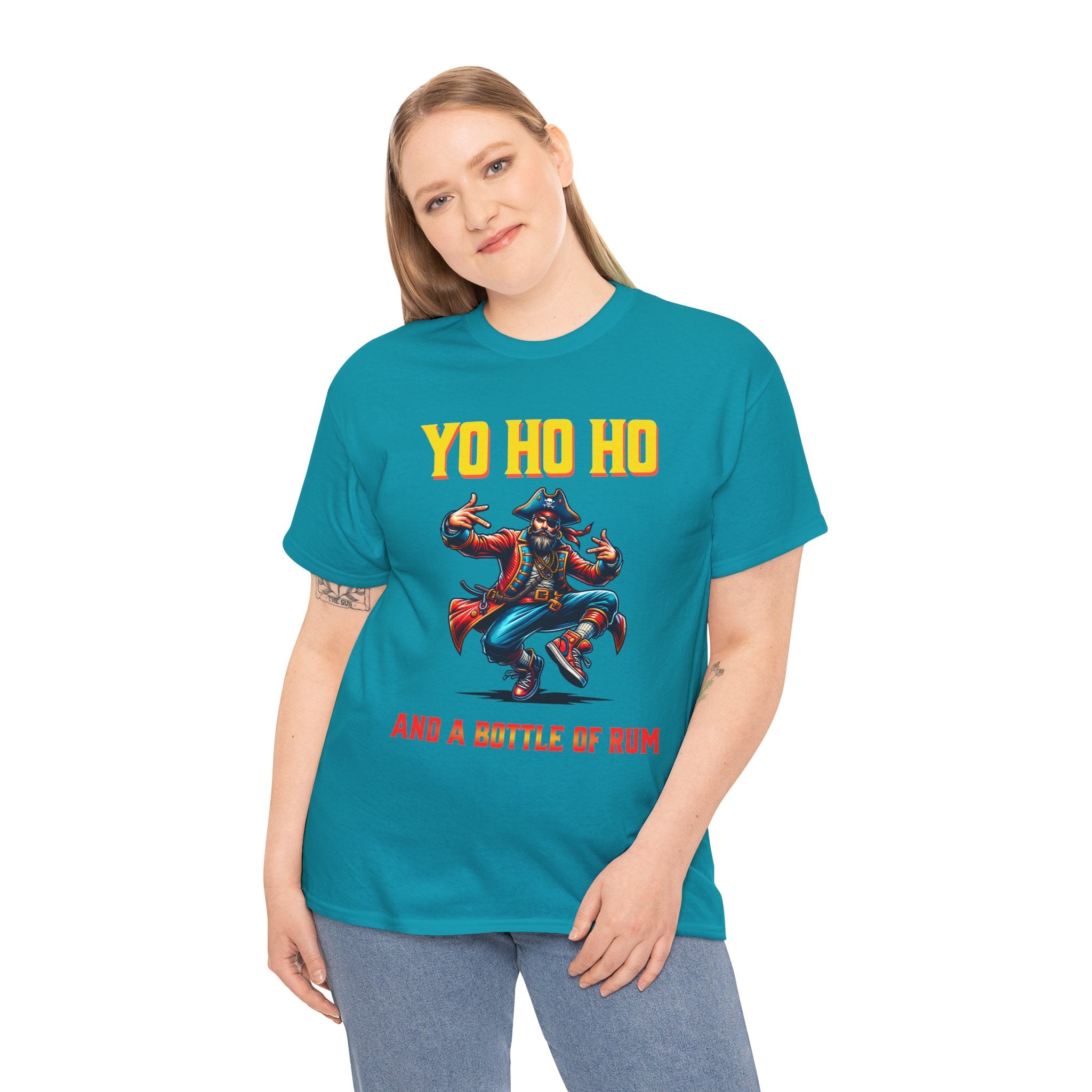 Yo Ho Ho Pirate T-Shirt – "Yo Ho Ho and a Bottle of Rum" Graphic Tee
