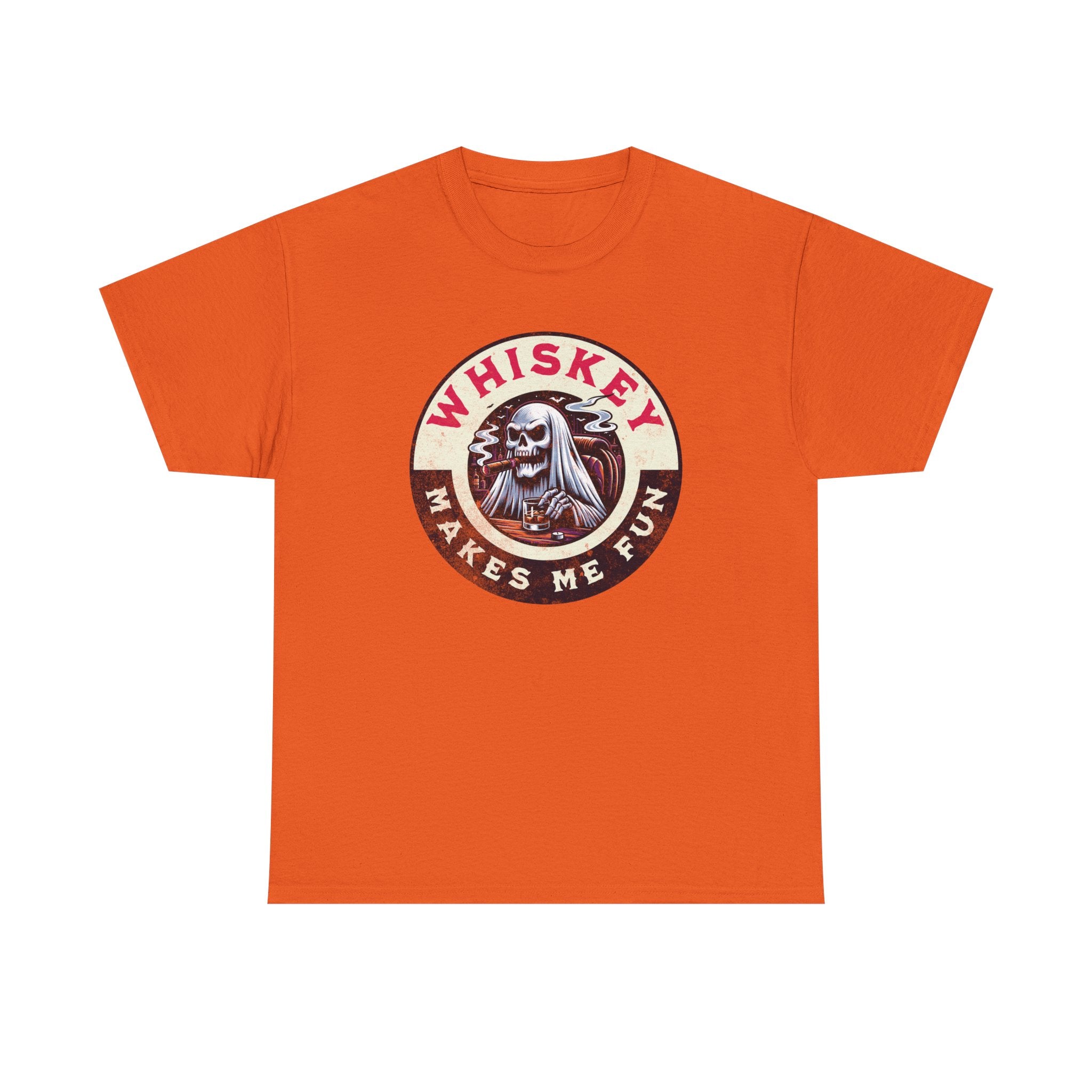 Whiskey Makes Me Fun T-Shirt — Vintage Skull Whiskey Graphic Tee