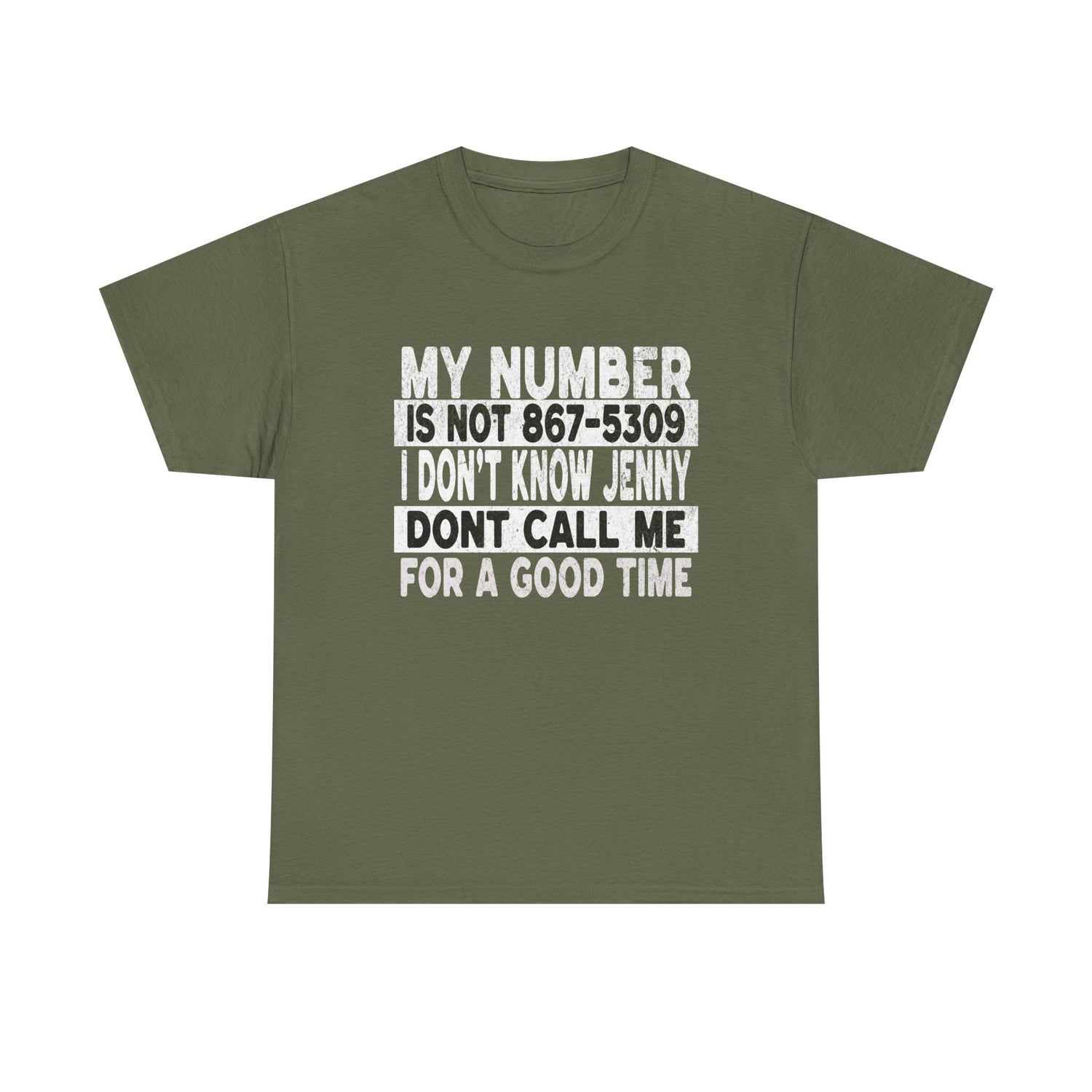 Funny 867-5309 Jenny Unisex Cotton Tee