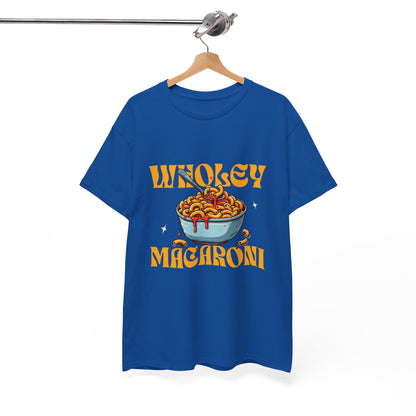 Wholey Macaroni Unisex Tee, Funny T-Shirt, Casual Graphic Shirt, Gift for Pasta Lovers, Foodie Apparel, Comfortable Everyday Wear