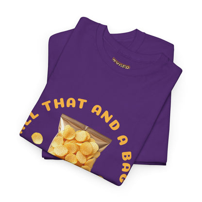 90s Catchphrase Humor Tee - Funny All That And A Bag Of Potato Chips Unisex Heavy Cotton Shirt