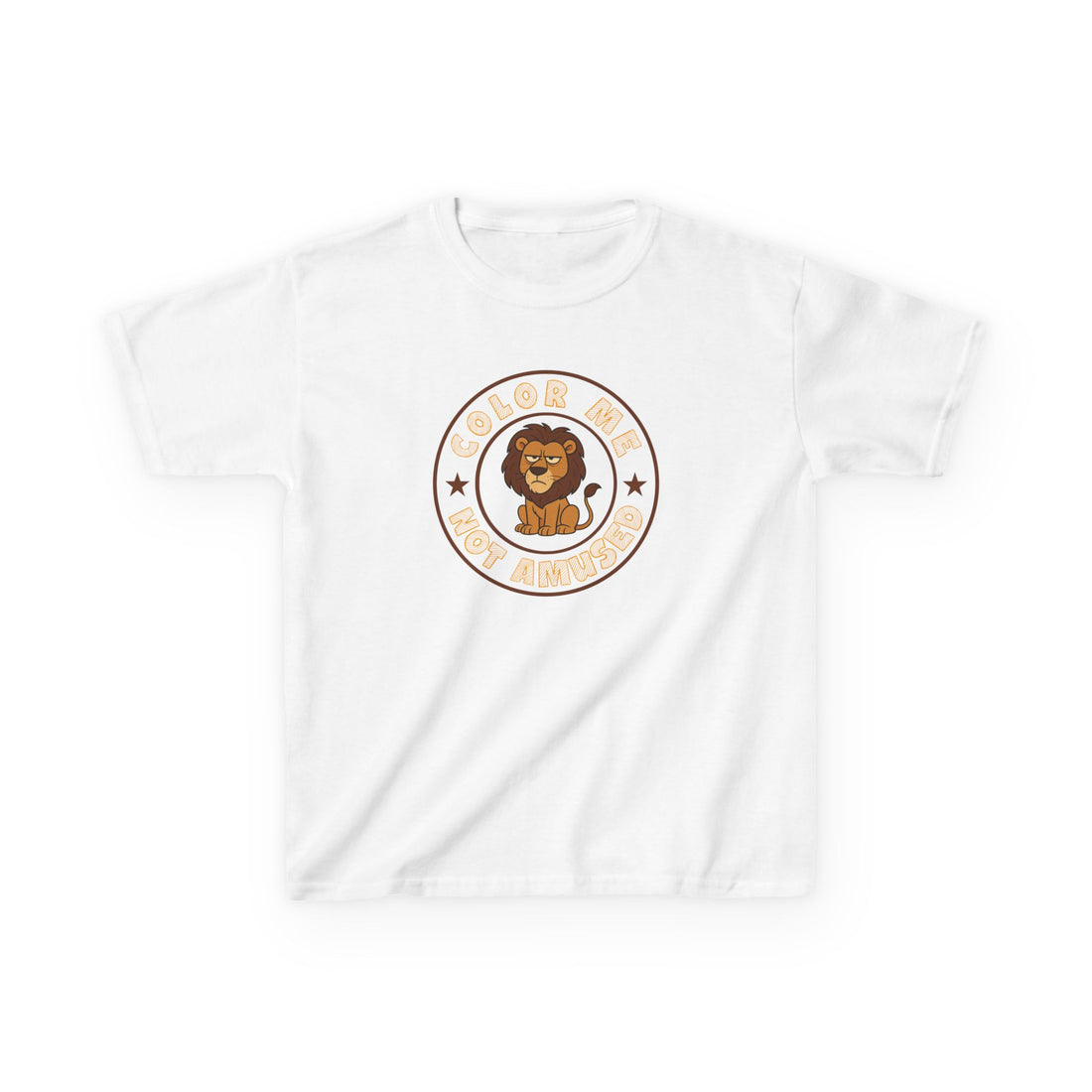 Kids Tee — Color Me Not Amused - Lion