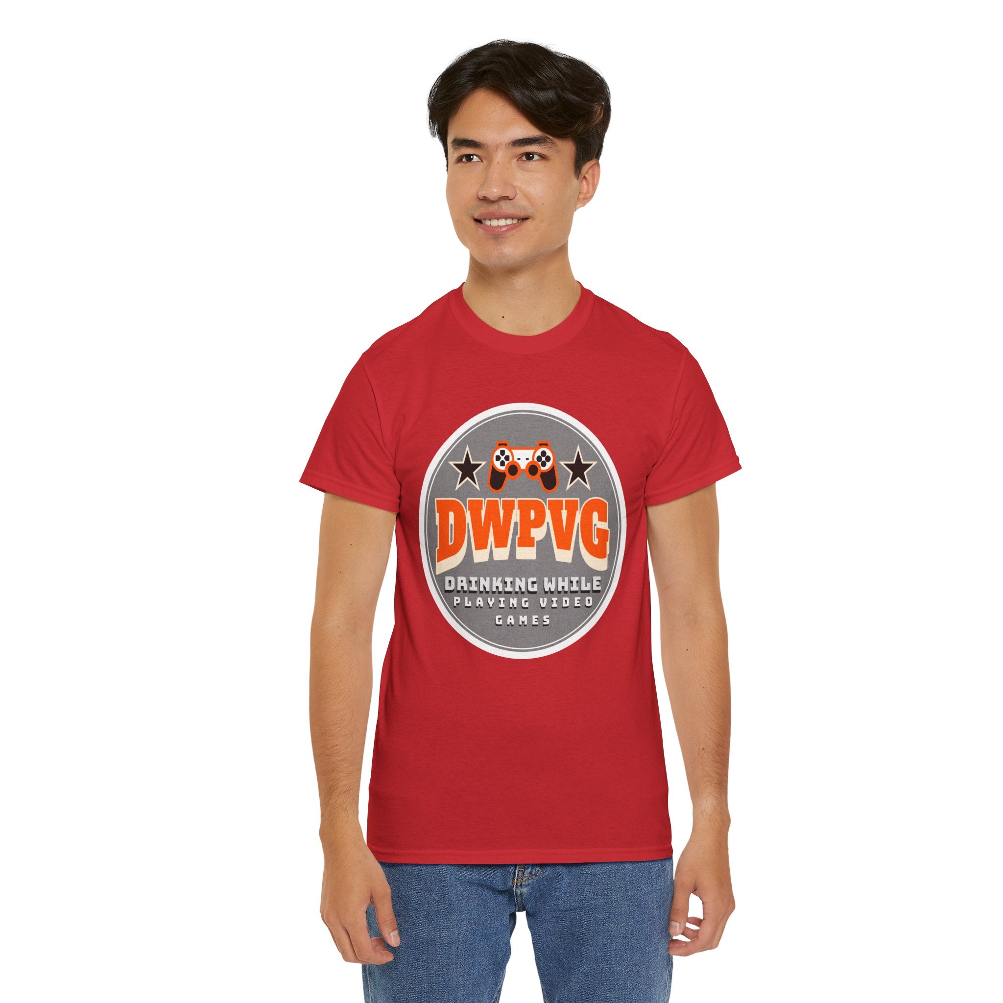 DWPVG "Drinking While Playing Video Games" Graphic Tee — Gamer Party T-Shirt