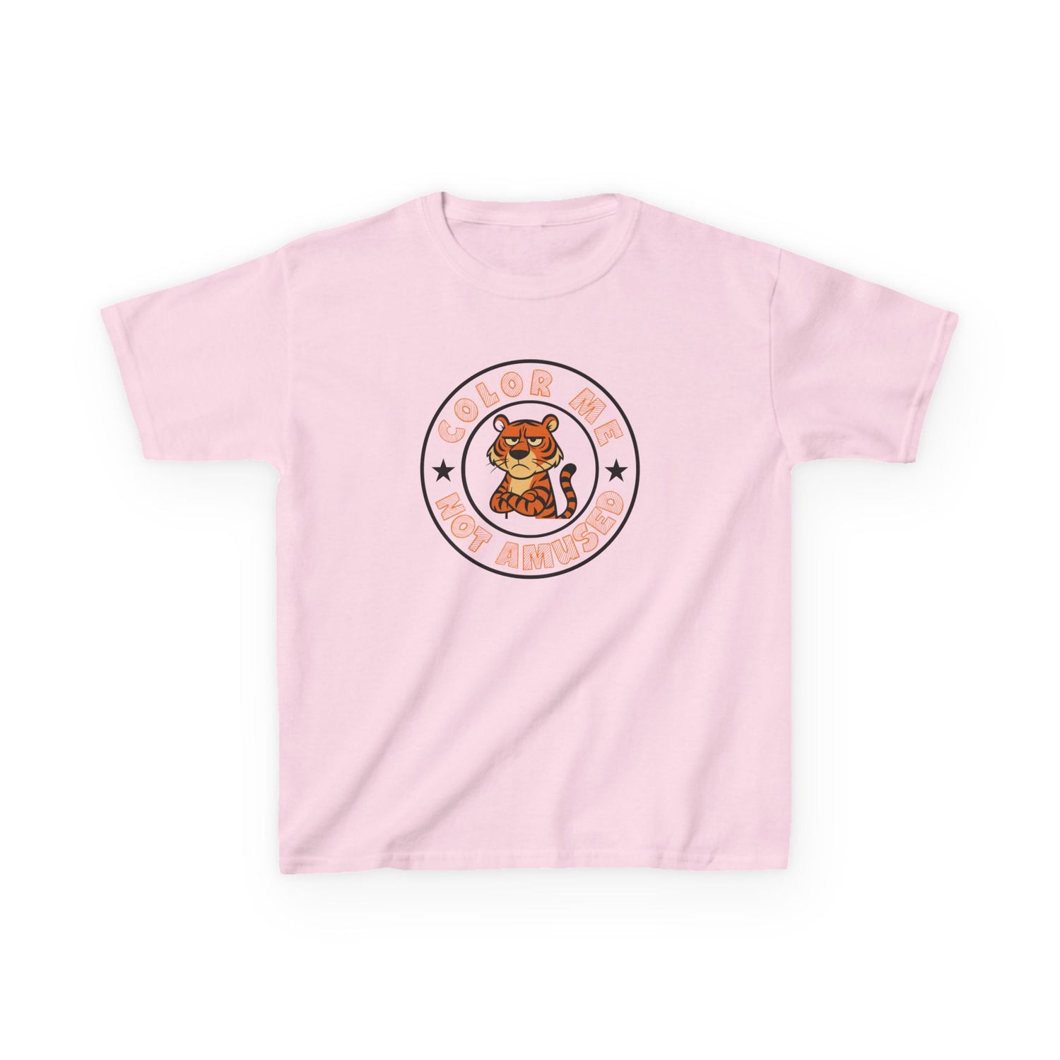 Kids Tee — Color Me Not Amused - Tiger