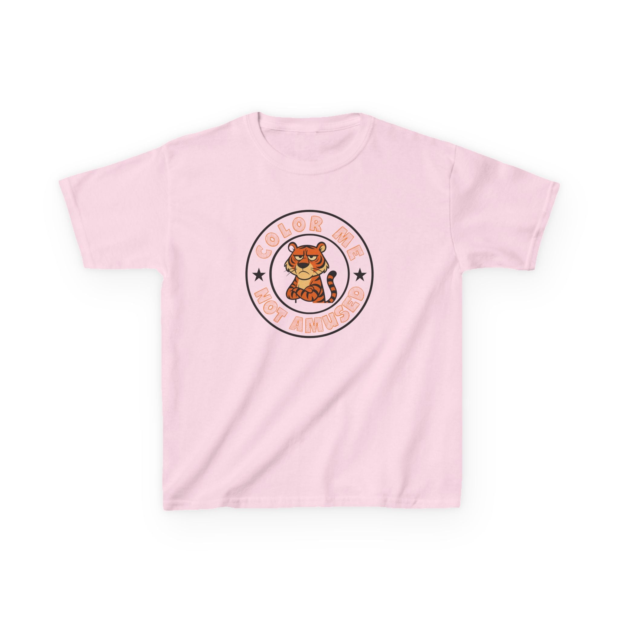 Kids Tee — Color Me Not Amused - Tiger