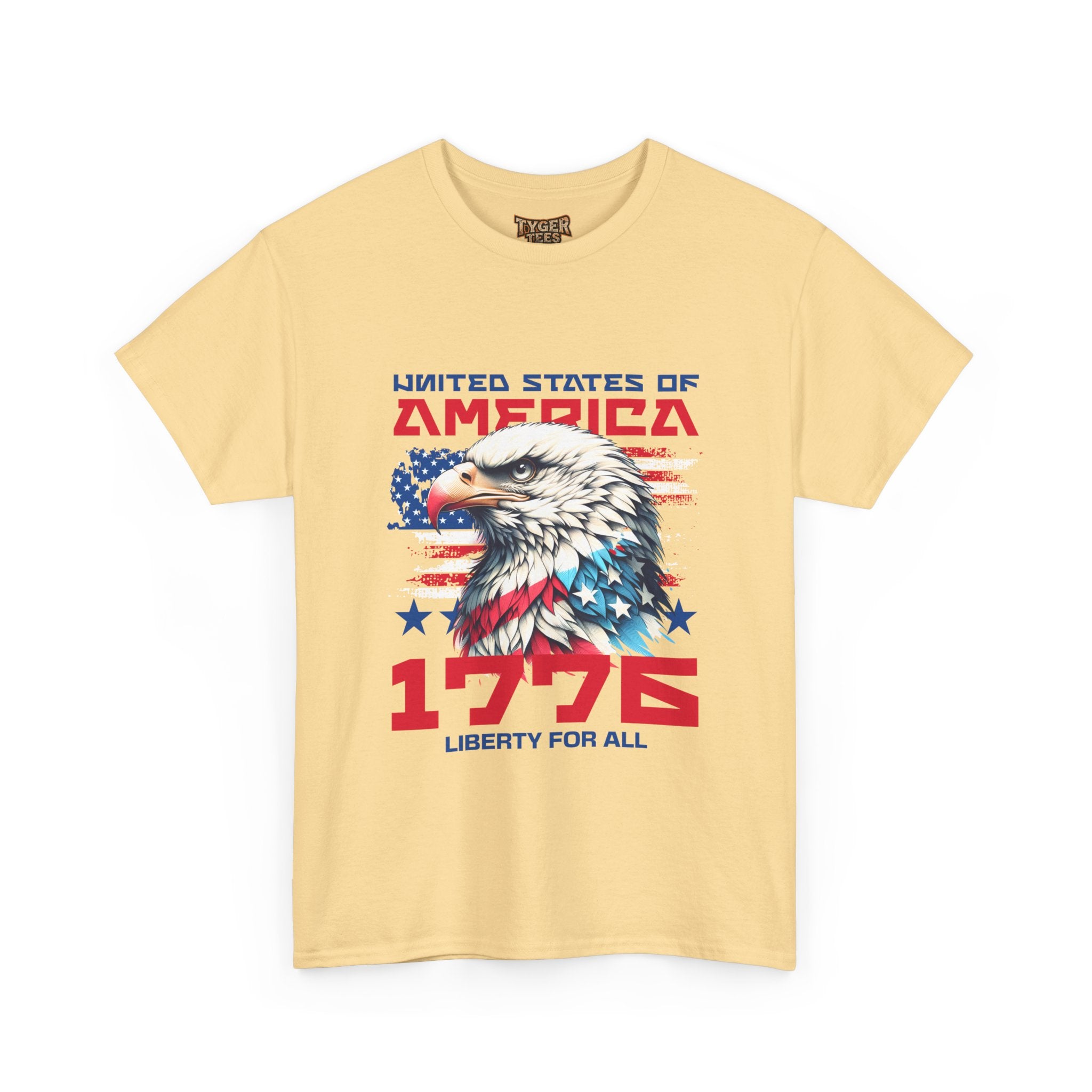 1776 Liberty For All T-Shirt — Patriotic American Eagle Independence Day Tee
