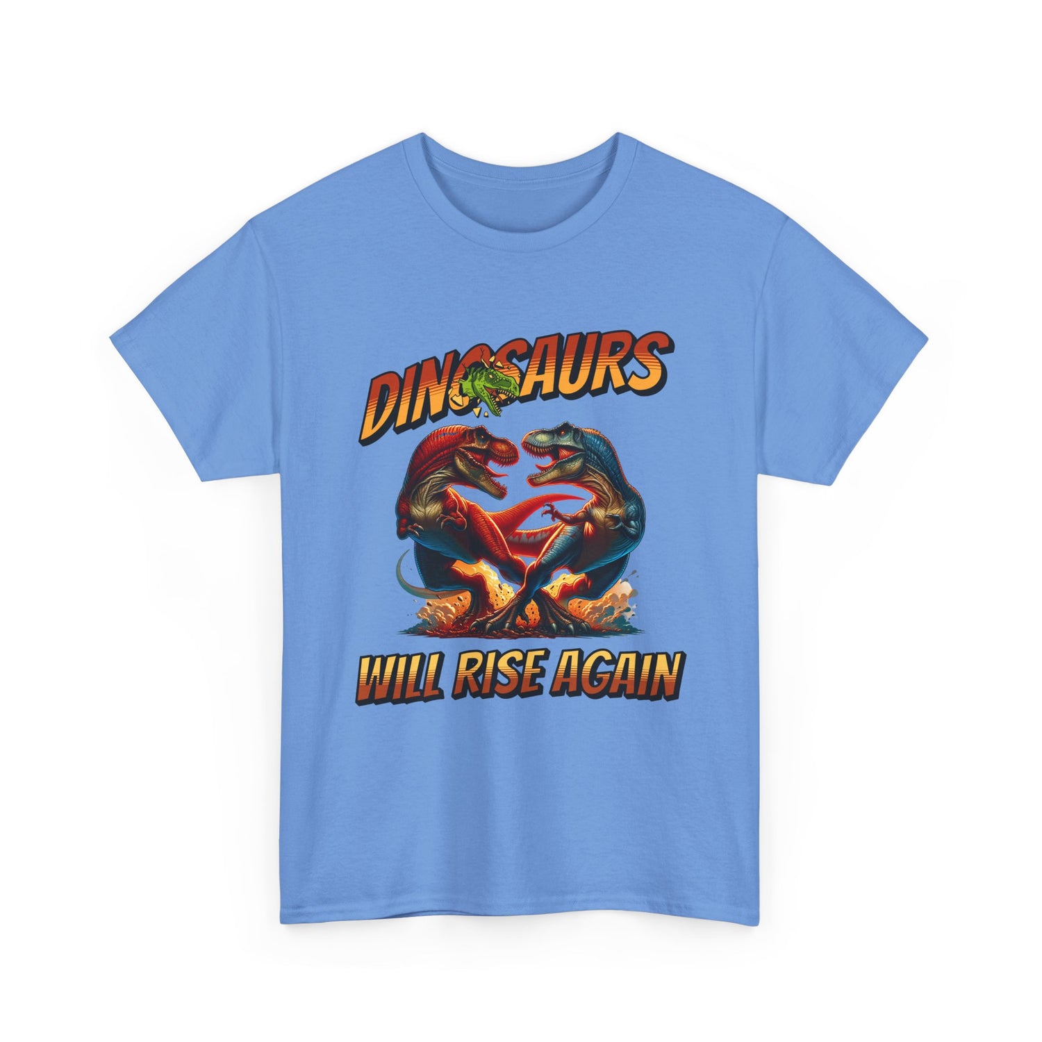 Dinosaur Graphic Tee – "Dinosaurs Will Rise Again" Retro Jurassic T‑Shirt