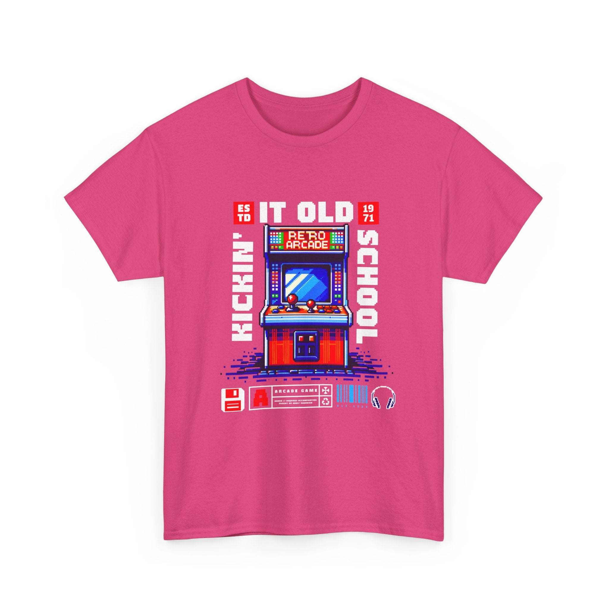 Old School Arcade T-Shirt — "Kickin&