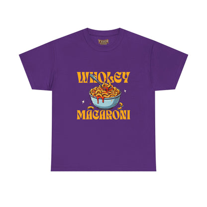 Holy Macaroni Unisex Tee, Funny T-Shirt, Casual Graphic Shirt, Gift for Pasta Lovers, Foodie Apparel, Comfortable Everyday Wear