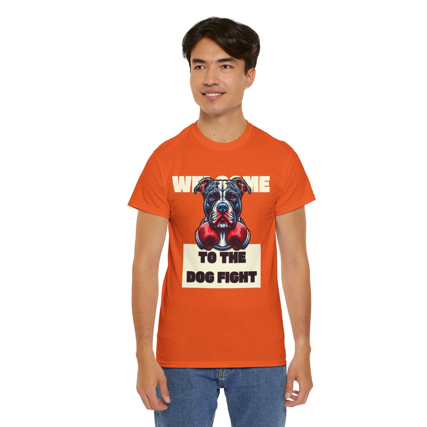 Dog Fight Boxing Dog T-Shirt — Welcome To The Dog Fight Graphic Tee