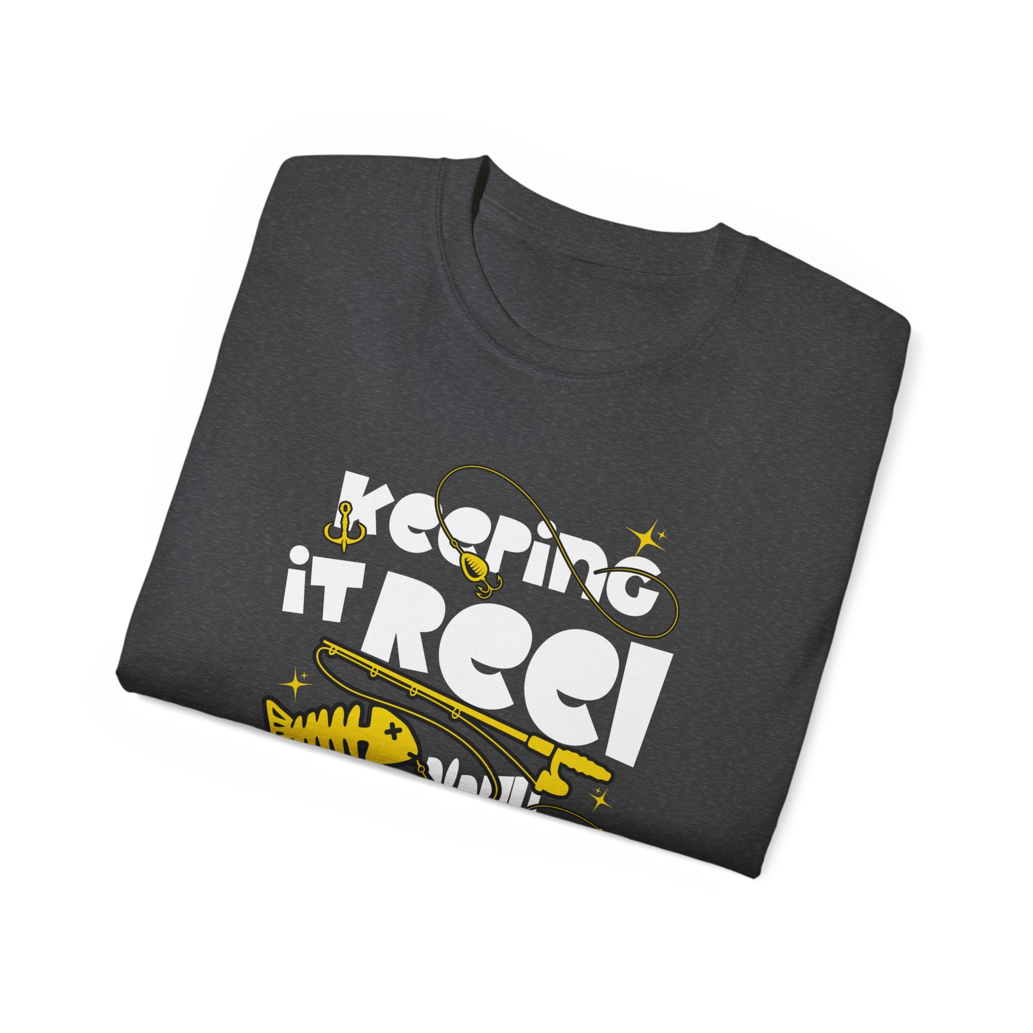 Keeping It Reel Since Birth Tee Cotton Fishing T-Shirt