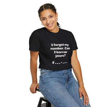 Pick-Up Line Tee - Can I Borrow Your Number