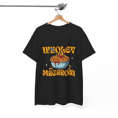 Wholey Macaroni Unisex Tee, Funny T-Shirt, Casual Graphic Shirt, Gift for Pasta Lovers, Foodie Apparel, Comfortable Everyday Wear