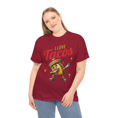 I Love Tacos Tee — Cute Dancing Taco Graphic T-Shirt