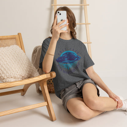Alien Abduction Tee — "Free From Alien Abduction Today" UFO Graphic Shirt