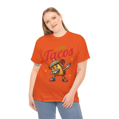 I Love Tacos Tee — Cute Dancing Taco Graphic T-Shirt