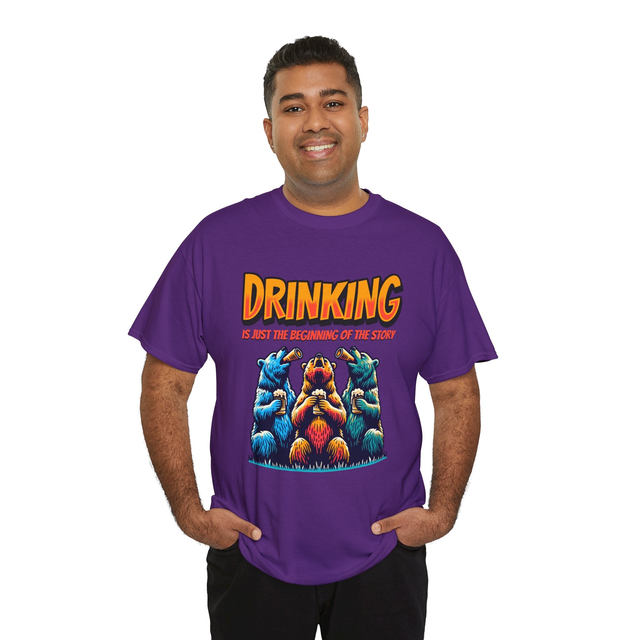 Drinking Is Just the Beginning Graphic Tee — Funny Party T-Shirt