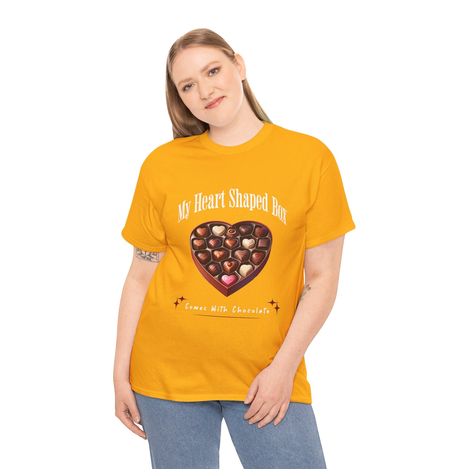 My Heart Shaped Box Comes With Chocolate T-Shirt | 90s Grunge-Inspired Valentine&