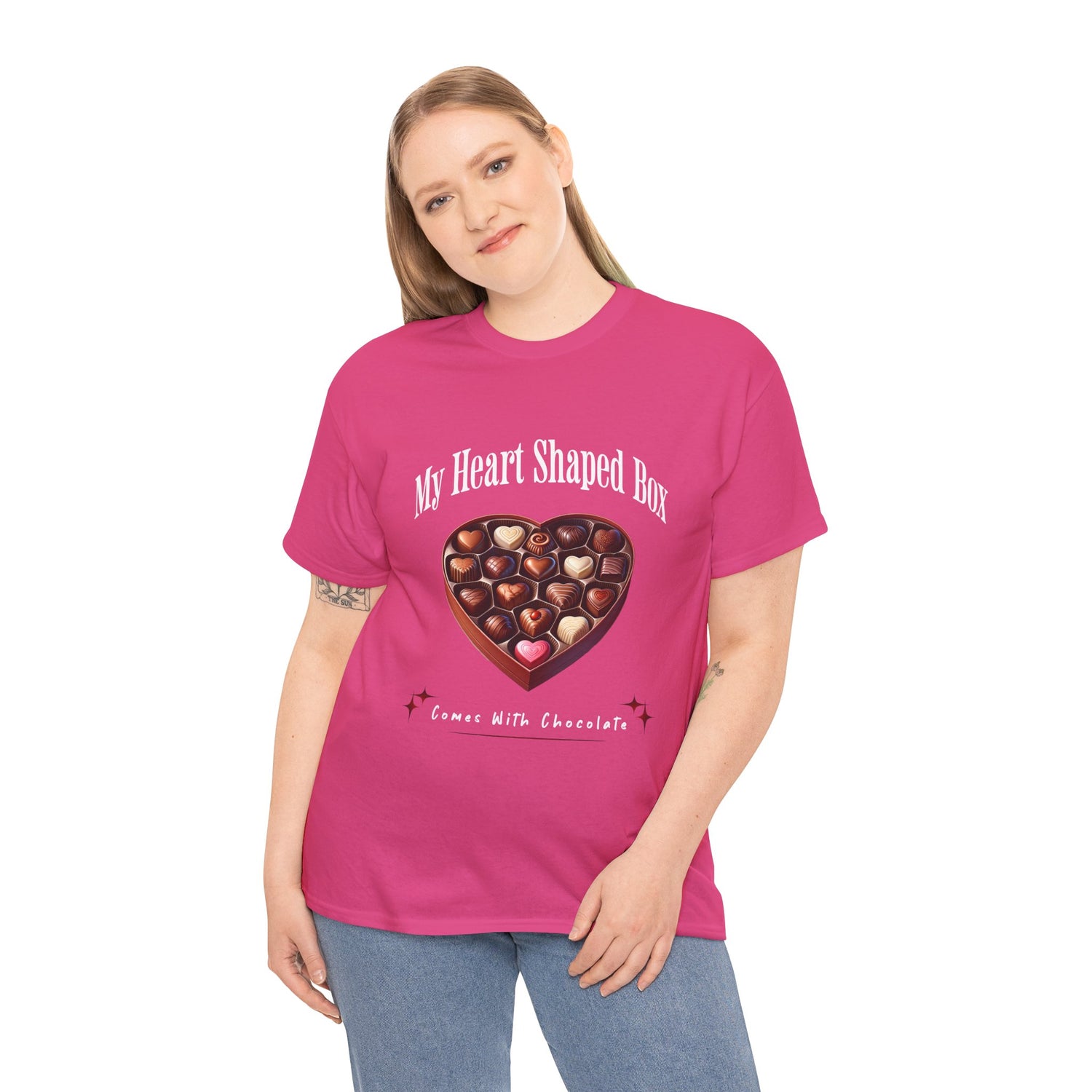 My Heart Shaped Box Comes With Chocolate T-Shirt | 90s Grunge-Inspired Valentine&